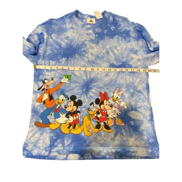 Disney World Mickey + Friends Shirt Celebration Crew Blue Tie-Dye Unisex Size S - Picture 4 of 7